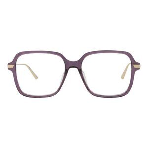 Dior Womens Square/Rectangle Violet Gold Transparent Fashion Designer Eyewear